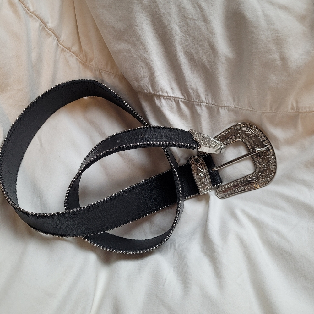 Y2k rhinestone cowboy belt